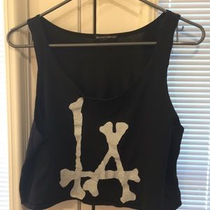 Brandy❤️Melville Black LA Tank Top